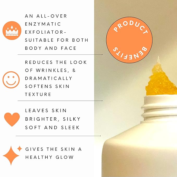 Serious Skincare Phyto Pumpkin Exfoliating Face + Body Scrub, Gently Exfoliates & Hydrates, Moisturizing Almond Oil, Coconut Oil for Soft, Radiant Skin, Smooth Away Rough Dry Skin Bumps 8 Fl. Oz.