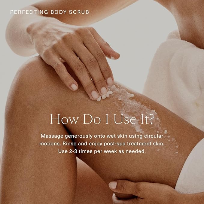 Oak Essentials Perfecting Body Scrub | Gentle Sugar Body Exfoliator for Visibly Smoother, Softer Skin, 7.1 Oz