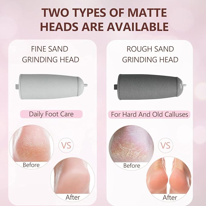 Electric Callus Removers for Feet, Haootadiy Electric Foot Callus Remover Pedicure Kits Rechargeable with12 in 1, Removes Dry Skin for Smoother Feet, Foot Care for Dead Skin Ideal Gift