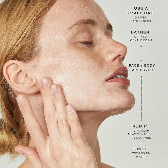 Biba De Sousa, The Daily Cleanser - Face and Body Wash with Exfoliating Beads, For Normal, Oily or Blemished Skin - Illuminates and Refines Skin Surface (8 ounces)