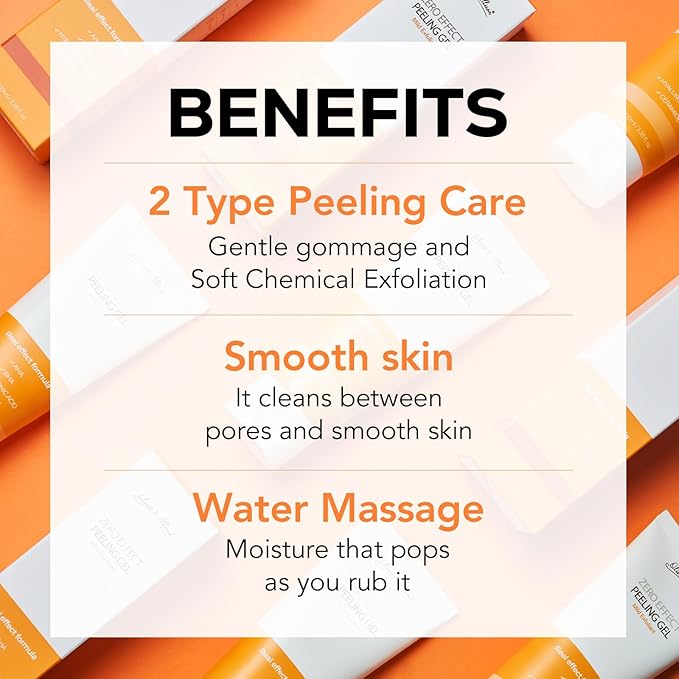 Olivia & Allison ZERO EFFECT PEELING GEL 3.38fl oz (100ml) Natural BHA + AHA + Ceramide Exfoliating Gel