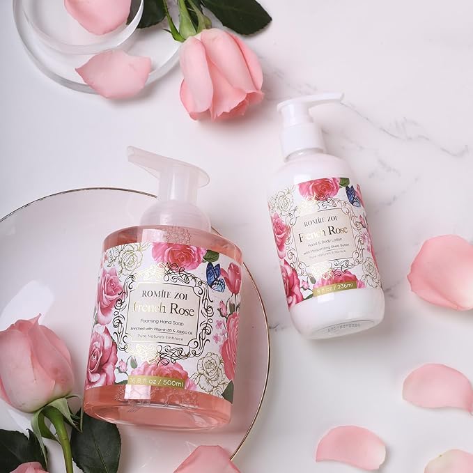 ROMIIE ZOI Daily Hand & Body Lotion with Moisturizing Shea Butter - French Rose - 236 ML / 8 FL OZ