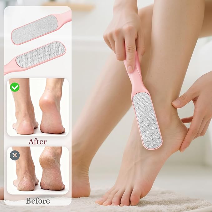 Manmihealth Silicone Back Scrubber & Soft Shower Brush, Silicone Scalp Massager, Toe Cleaning Brush Set 8 PCS, Body Foot Scrubber & Shampoo Brush Combination, with 4 Free Hooks (Style 1 Pink)