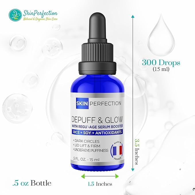 Skin Perfection Regu Age Anti-aging Serum Booster Diy Dark-circle Treatment Reduce Puffiness Firming Improve Under Eye Mix in Any Eye Cream Natural Peptides