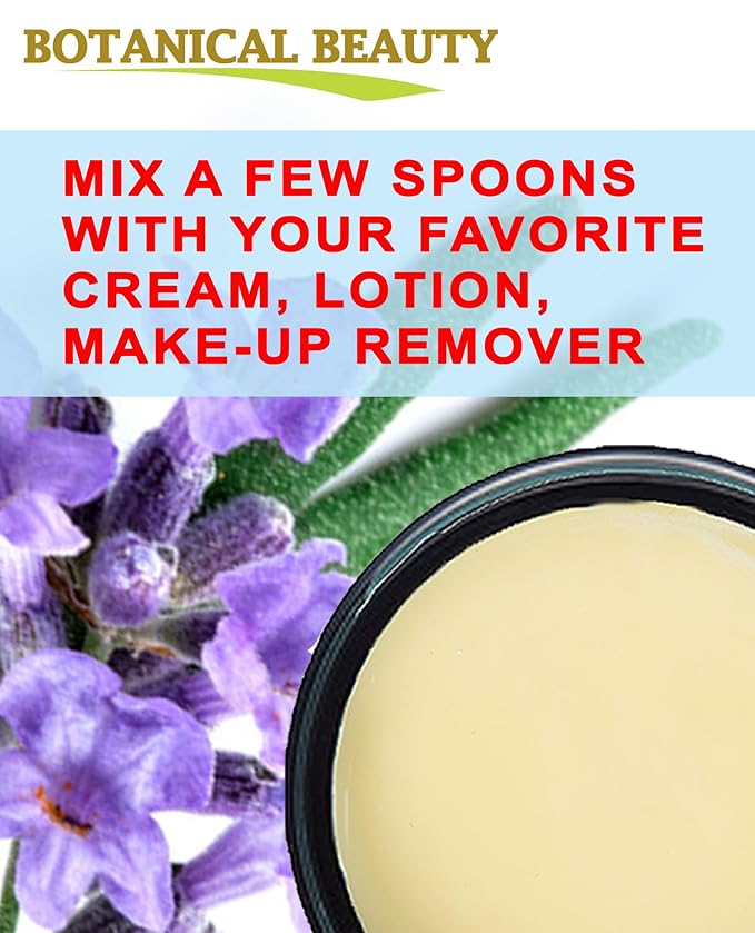 Botanical Beauty LAVENDER OIL BUTTER 100% Natural Lavender Essential Oil in Shea Nut Butter for FACE, SKIN, BODY, HAIR, NAILS. Beauty Skin Moisturizer Oil Butter. (4 Fl Oz)