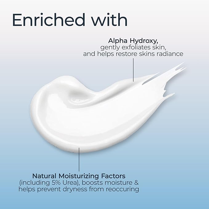 Eucerin Intensive Repair Body Lotion for Dry Skin with Alpha Hydroxy, Moisturizes, Exfoliates and Conditions, Fragrance Free and Paraben Free, Holiday Gifts for Self Care, 16.9 Fl Oz Bottle