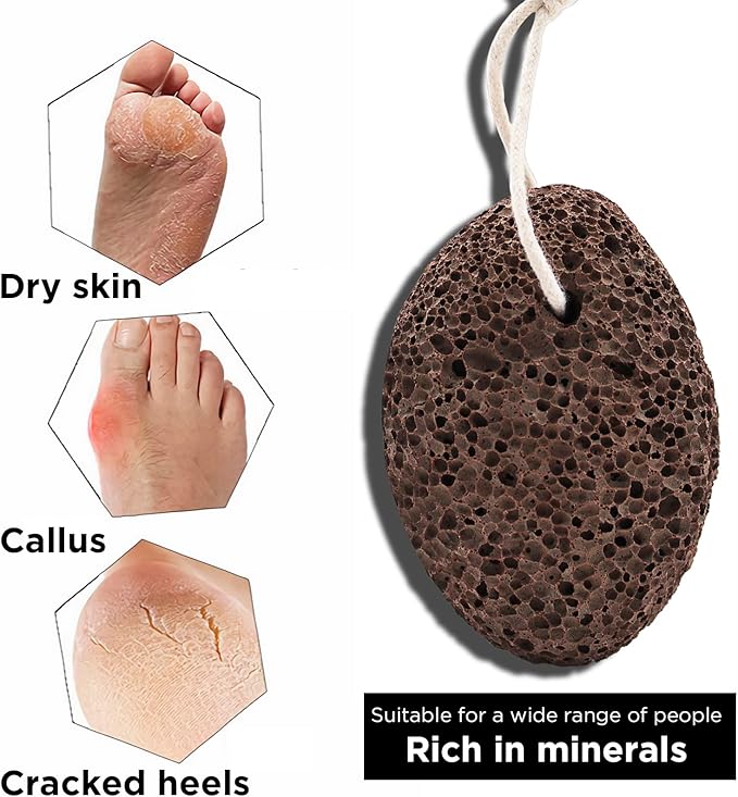 ICANdOIT-17.71Inch Natural Stiff Sisal Bristles Anti-Slip Long Handle Bath Brush,Bent Handle Shower Scrubber for Exfoliating,Shower Back Brush,Exfoliation Set with Pumice Stone(2 Pack)