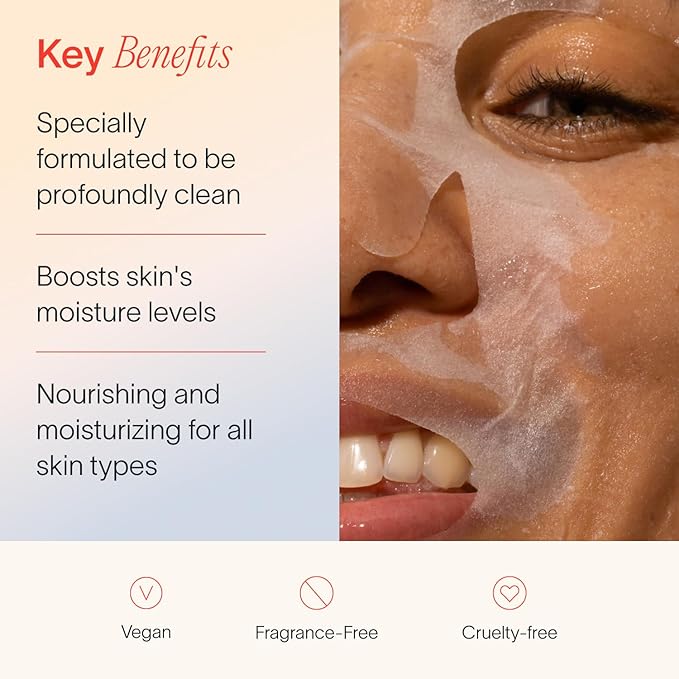 Solawave Hydrating Sheet Mask, Anti Aging Face Mask with Niacinamide, Hydrating Face Mask with Hyaluronic Acid, Moisturizing Face Masks (1 Pack)