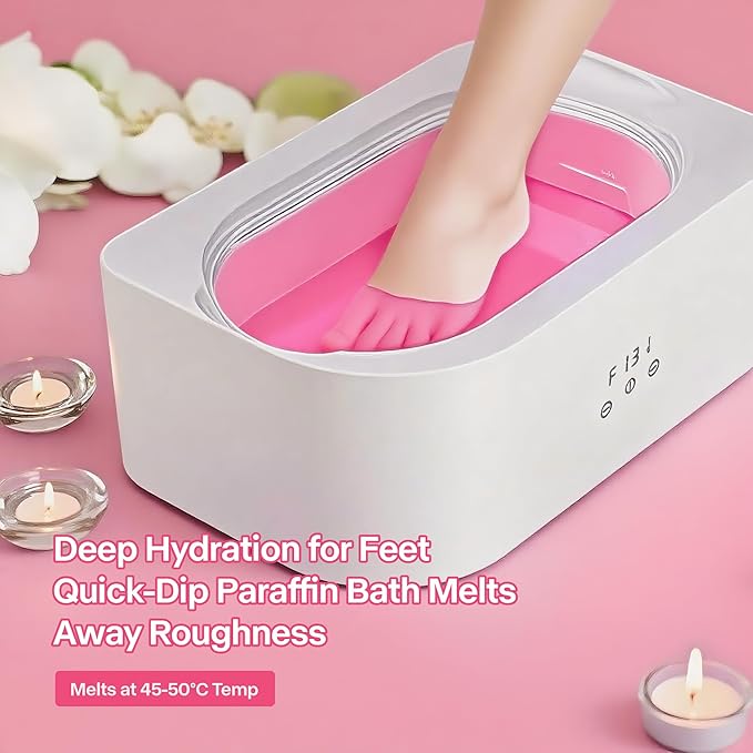 NOVAL Paraffin Wax Refills – Moisturizing & Nourishing, 6 Pack (1LB Each) Peach Scented Wax Blocks for Hands and Feet Spa Bath, Deep Hydration for Dry Skin and Cracked Heels