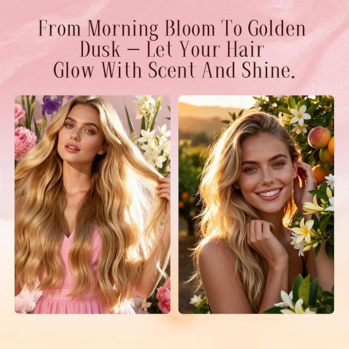 NP NATURES PHILOSOPHY Hair Perfume, Leave-in Hair Serum & Shine Hair Spray for Women, Anti-Frizz, Long Lasting Fragrance, Lightweight Conditioner & Glossier Hair Perfume oils - 2 Pack