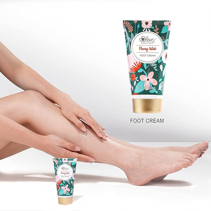 Hand Lotion Sets for Womens Christmas Gift, Peony Wish Body Cream Gifts Set, Include Hand Cream, Foot Cream, Soap, Scented Candle, Women Body Care for All Skin Types Skin Care Gift Set