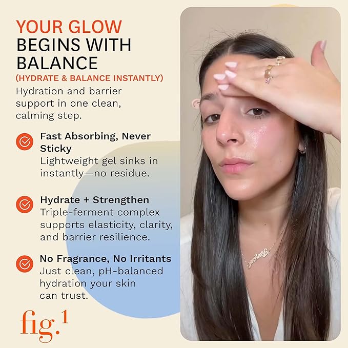 Fig.1 Hydrating & Balancing Toner Refill for Face – Hydrating face Toner for Women, for Even Tone & Vegan Skincare with Hyaluronic Acid – for Sensitive, Dry, Oily Skin-Clinically Proven 30 ml