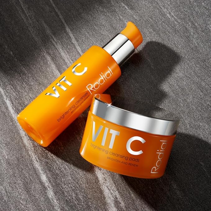 Rodial Vit C Brightening Cleanser 4.6 fl oz - Daily Gel Facial Cleanser with Vitamin C, Glycolic & Lactic Acids for Smoother, Firmer, More Radiant Skin