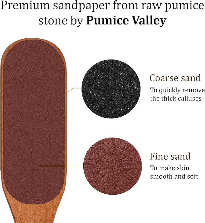 Foot Care Callus Remover Set 3 Pcs - Pumice Stone - Feet File Scrubber - Foot Cream Lotion, Dead Sea Salts, Shilajit, Mountain Herbs 1.7 Oz