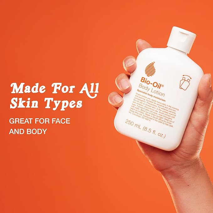 Bio-Oil Moisturizing Body Lotion for Sensitive and Dry Skin, Ultra-Lightweight, Fast Absorbing Moisturizer with Jojoba, Rosehip, Shea Oil and Hyaluronic Acid, Non-Comedogenic, 8.5 Oz