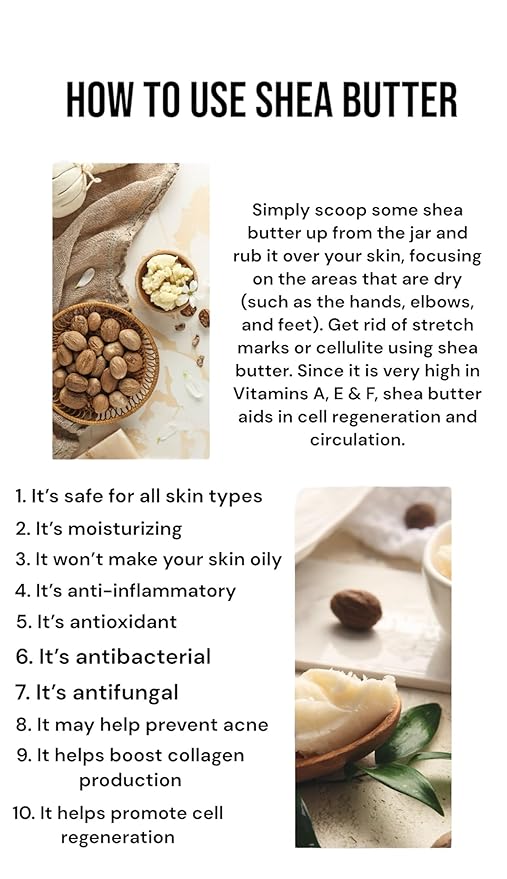 Raw African Shea Butter 100% Natural, Strawberry Scented, Unrefined & Fresh Moisturizer, Ideal for Dry Skin, Soothing & Restorative for Body & Face, Helps with Eczema, 35 oz