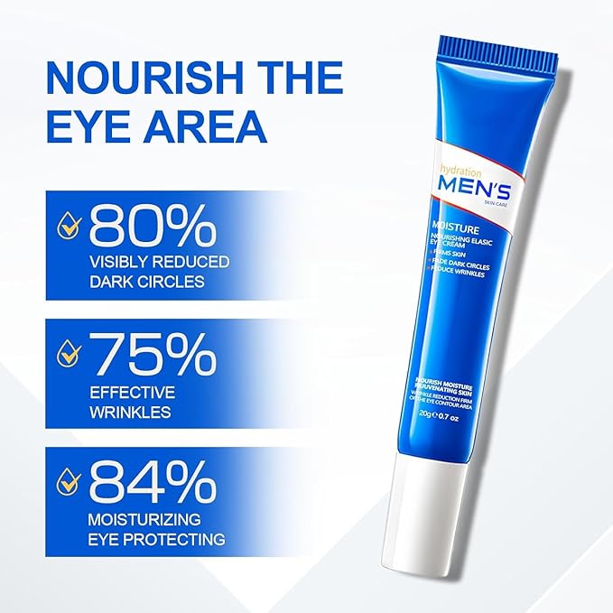 Retinol Eye Cream, Hydrating & Firming Under Eye Cream for Men, Reduces Dark Circles, Wrinkles & Puffiness, Nourishing Elastic Formula, 20g / 0.7 fl.oz