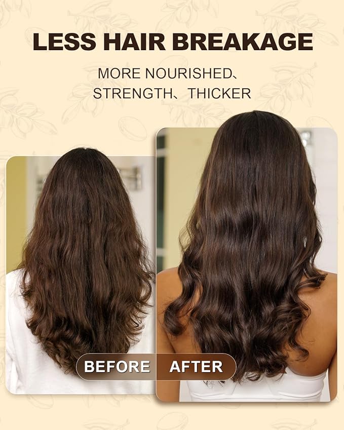 Organic Argan Oil for Hair 4 Fl Oz, USDA Pure and Natural Morocco Argan Oil, Argon Oil For Hair, Scalp, Face & Skin Care, 100% Cold Pressed Hair Conditioner, Unrefined Argon Nails Carrier Oil