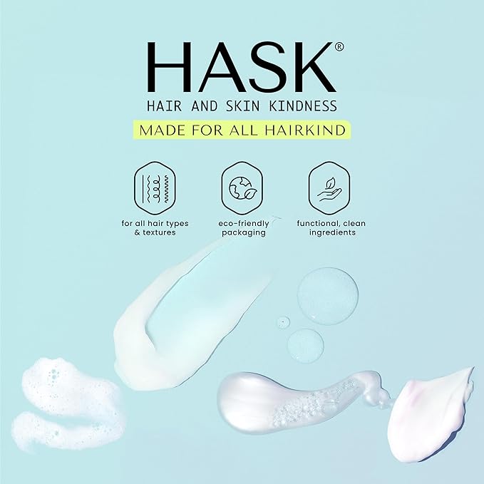 HASK Blonde Care Shampoo + Conditioner Set for Blonde Hair | Sulfate-Free, Gluten-Free, Vegan, Color Safe | 12oz each