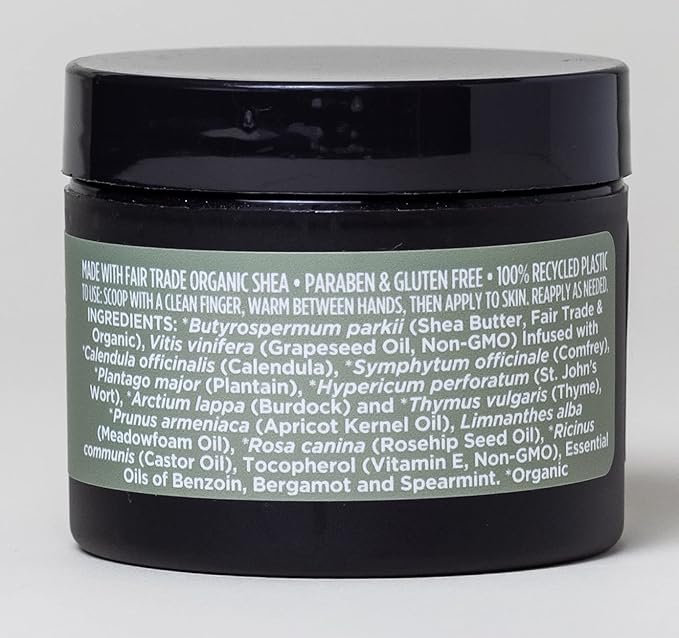 Ora's Amazing Herbal Ultra Healing Body Butter, Intensive Moisturizer For Dry Skin, Spearmint & Bergamot Essential Oil, 8 oz, Peppermint Field Scent