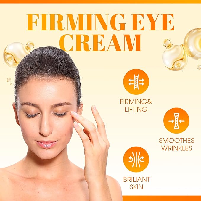 Vc Anti-Wrinkle Eye Serum Oil,Lutein Oil for Eyes for Women & Men with Roller,Suit for Dark Circles & Puffiness,Firming Anti-Aging (2 pack)