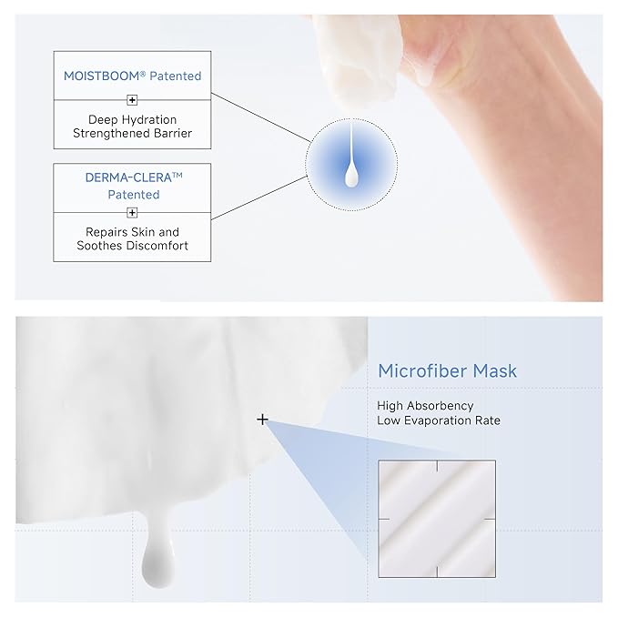 DAERA Korean Brightening & Firming Face Mask 5 Sheets - Hydrating Cream Mask with Botanicals for Dark Spots & Anti-Aging