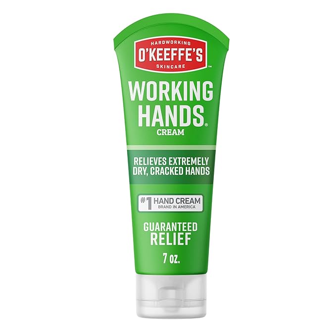 O'Keeffe's Working Hands Hand Cream for Extreme Dryness - 7 oz Tube (1 Pack) - Repairing Skincare for Cracked, Dry Hands