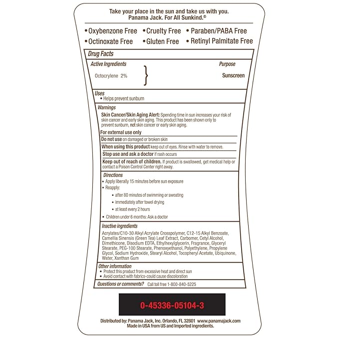 Panama Jack Sunseeker Set - Travel Sunscreen Tanning Lotion SPF 4 & 8 Suntan Sun Care Pack