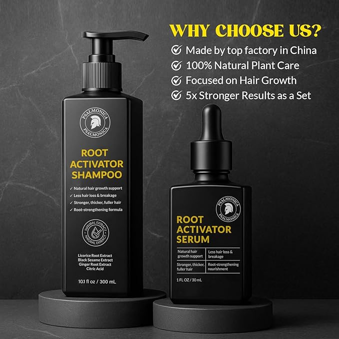 Root Activator Shampoo for Men - Hair Growth Shampoo Serum (11.1 Fl Oz (Pack of 1))