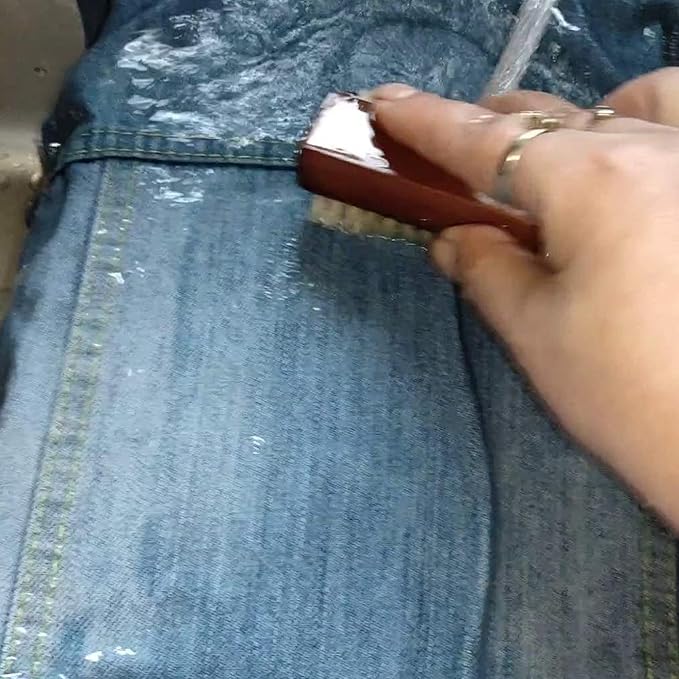 Coralpearl Wooden Nail Brush Cleaner Rosewood Two Sided in Natural 100% Boar Bristle for Cleaning Hand Finger Foot Toe, Fingernail Toenail Scrub Brush for Men Women Kids Manicure Pedicure Care (2)