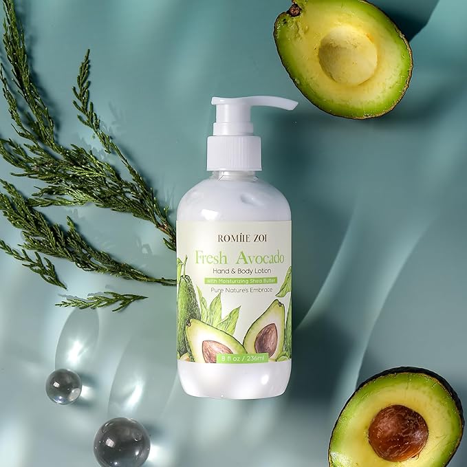 ROMIIE ZOI Daily Hand & Body Lotion with Moisturizing Shea Butter for All Skin Type- Fresh Avocado - 236 ML / 8 FL OZ