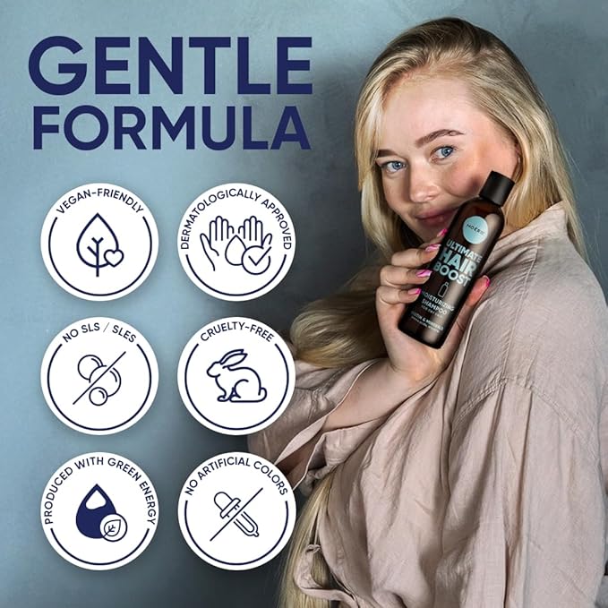 Moerie Ultimate Hair Growth Shampoo – For Longer, Thicker, Fuller Hair - Vegan Friendly Volumizing Hair Products – Paraben & Silicone Free – All Hair Types – Reverse Hair Loss – Moisturizing, 2 pack