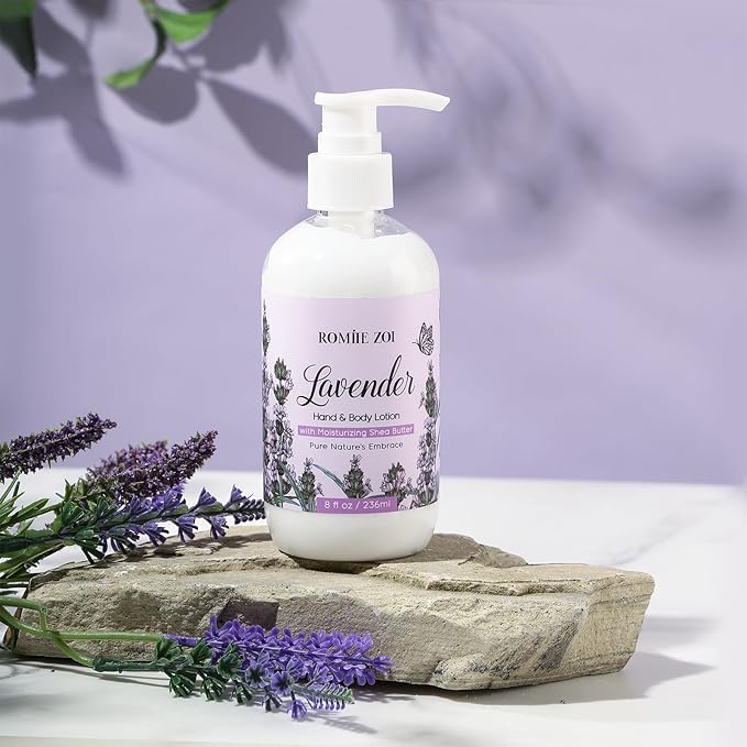 ROMIIE ZOI Daily Hand & Body Lotion with Moisturizing Shea Butter - Lavender - 236 ML / 8 FL OZ