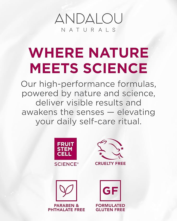 Andalou Naturals 1000 Roses Soothing Body Lotion - Improve Skin Moisture with Shea Butter & Aloe Vera - Hydrating Lotion for Dry or Sensitive Skin - 8 fl oz