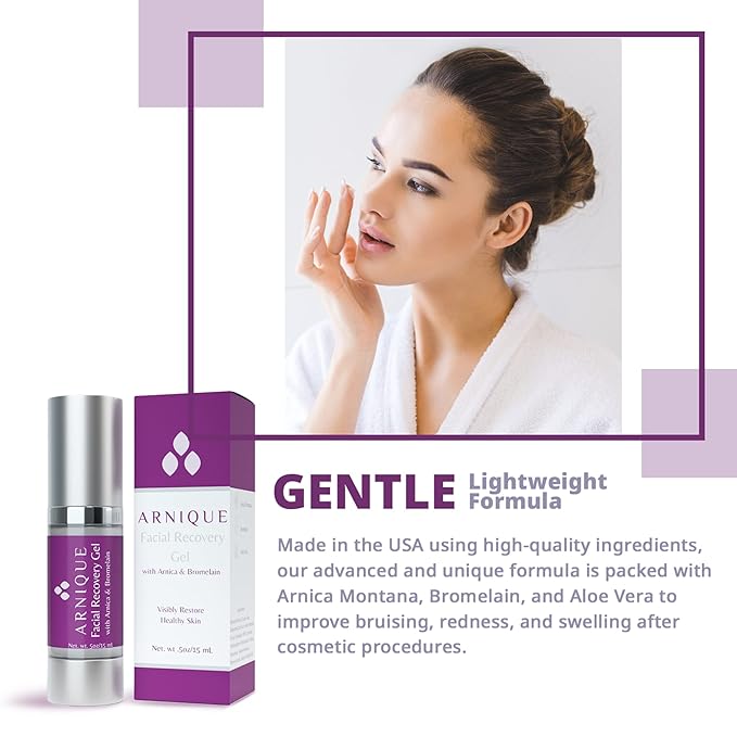 Arnica Gel for Face – Soothing Arnica & Bromelain Facial Gel to Refresh and Comfort Delicate Skin After Beauty Treatments