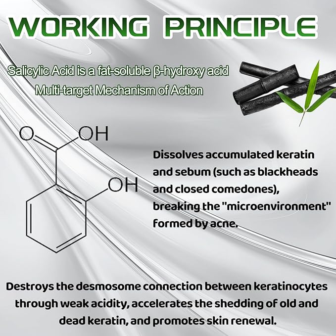 Salicylic Acid Serum, 60ml Blackhead Remover Essence and 25 Pcs Nose Pore Strips, Deep Cleansing Dirts, Pores, Skin Oil, Purifying Peeling, Black White Head Acne Removal for All Skin Type