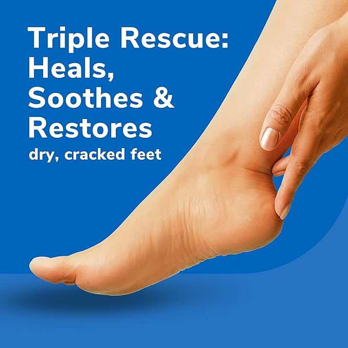 Dr. Scholl's Dry, Cracked Foot Repair Ultra-Hydrating Foot Cream Moisturizer, 3.5 oz, Skin Care Foot Lotion with 25% Urea for Dry Cracked Feet, Heals and Moisturizes for Healthy Feet