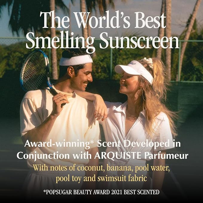 Vacation Classic Sunscreen Spray SPF 50 & Air Freshener Bundle, Water-Resistant, Lightweight, Transparent on All Skin Tones, Dermatologist-Tested, Vegan, 6 Fl. Oz.