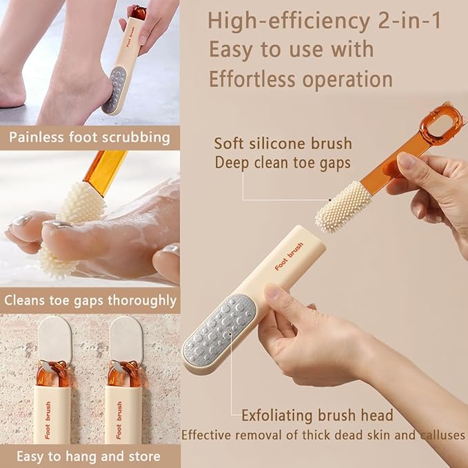 Dual-Sided Foot File-Dead Skin and Callus Shaver with 20 Blades-Stainless Steel Foot Remover for Removing Calluses, Aged Keratin, Hard Dead Skin, and Toe Gap Cleaning-Heel Scraper Pedicure Tool Kit