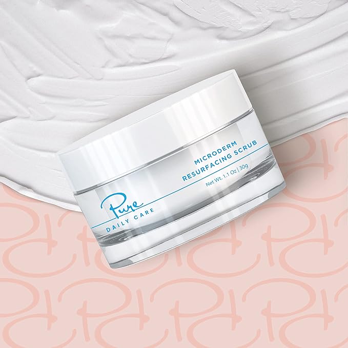 MicroDerm Resurfacing Scrub - Exfoliating Polish Crystals At-Home MicroDermabrasion Vitamin A & E Squalane