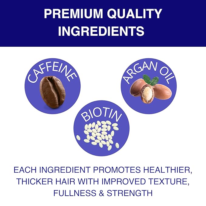 GroMD Biotin Shampoo and Conditioner, Hair Growth Shampoo, Hair Loss Shampoo for Men & Women, Regrowth Treatment & Thickening, Contains Argan Oil & DHT Blocking Ingredients, Doctor-Formulated, 10 oz