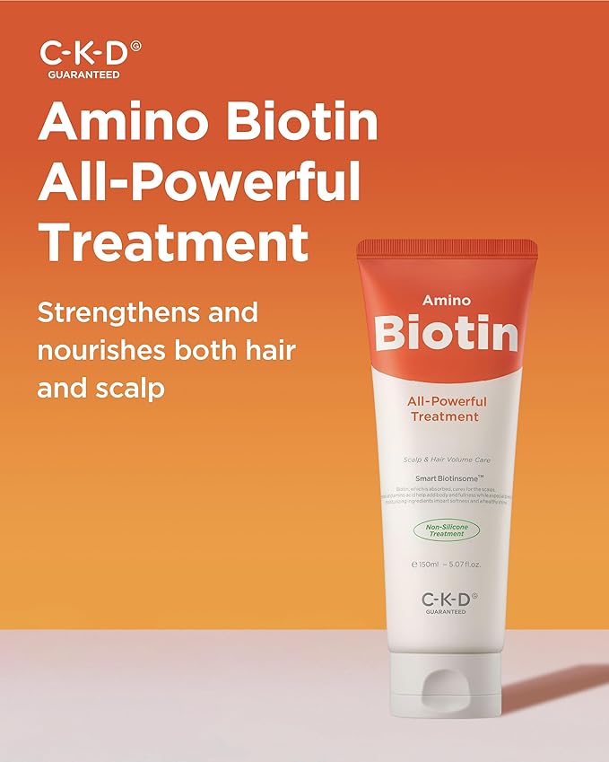 CKD Amino Biotin All powerful Treatment (5.07 fl.oz) - Deep Care Conditioner and Silicone-Free Treatment, Prevents Damaged Hair, Nourishihes Hair, Non-Silicone with Biotin, Amino Acids, and Keratin.