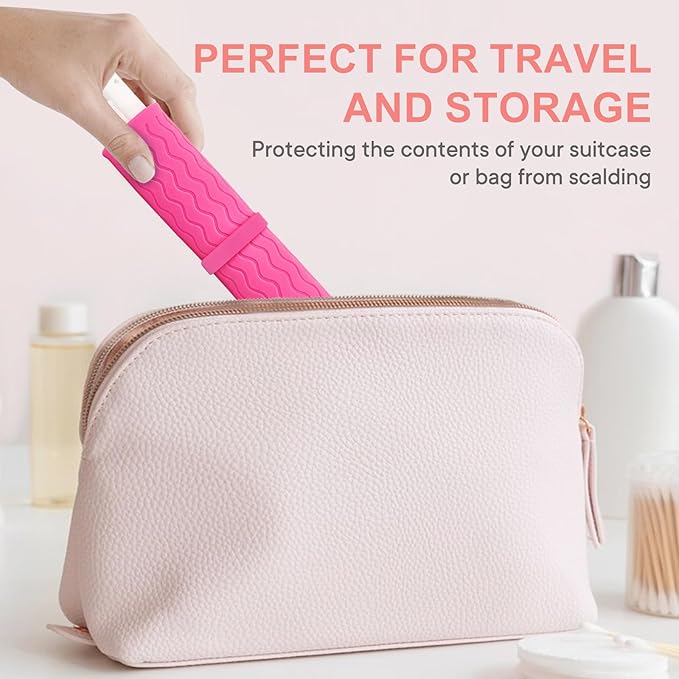 Oversize Silicone Heat Resistant Mat, Portable Travel Mat Cover for Curling Irons, Flat Irons, Hair Straightener and Hot Hair Styling Tools(14.2" x 11")