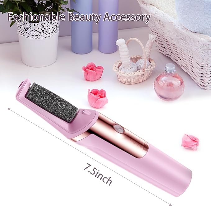 Callus Remover for Feet Rechargeable, Smooth Pedicure Wand Electric Foot File, Professional Pedicure Tools Kits Foot Scrubber for Smoother Feet Ideal Gift, Pedicure Kit Feet Care for Dead Dry Skin