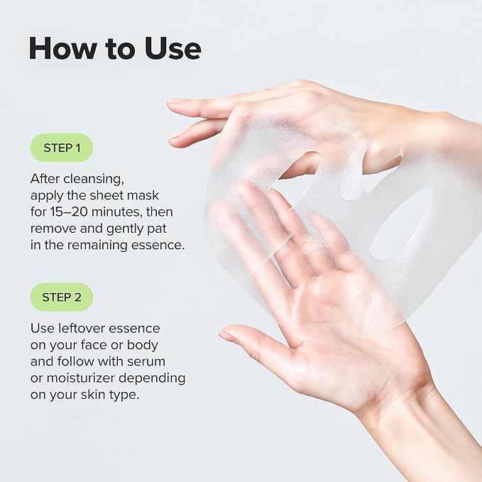 Beauty of Joseon Centella Asiatica Calming Mask Daily Moisturizing Soothing Cica Face Sheet Mask for All Skin Types, Korean Skincare Stuffers for Men Women, 10 sheets