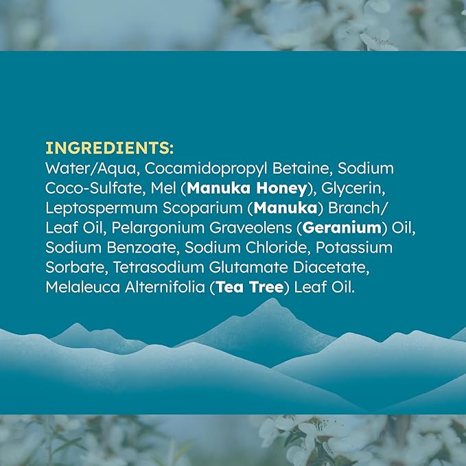 MELORA Manuka Honey Face Wash (5 Oz), Daily Skin Care Facial Cleanser & Makeup Remover with Manuka Honey & Oil for Dry or Sensitive Skin - Anti-Aging Face Wash for Women & Men