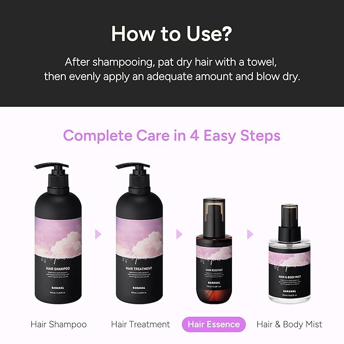 2-in-1 Korean Hair Perfume Oil & Serum with Moroccan Argan Oil & 12 Amino Acids for Dry, Damaged, Glass Hair Shine & Frizz-Control – Paraben & Alcohol-Free – White Floral Musk – 100ml / 3.38 fl oz