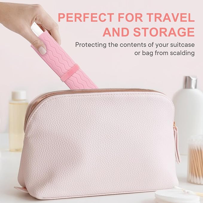 Oversize Silicone Heat Resistant Mat, Portable Travel Mat Cover for Curling Irons, Flat Irons, Hair Straightener and Hot Hair Styling Tools(14.2" x 11")