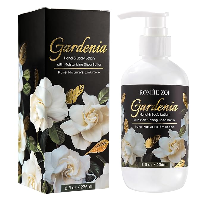 ROMIIE ZOI Daily Hand & Body Lotion with Moisturizing Shea Butter - Gardenia - 236 ML / 8 FL OZ