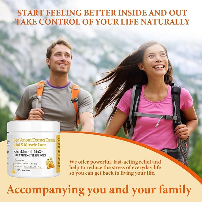 Zealand Bee Venom Professional Serum Treat, Joint & Muscle & Bone Gel - Easy to Use Fast Acting Soothing Effective Help for Back, Neck, Hand, Foot, Knee, Muscle, Shoulder, Hip, Nerves